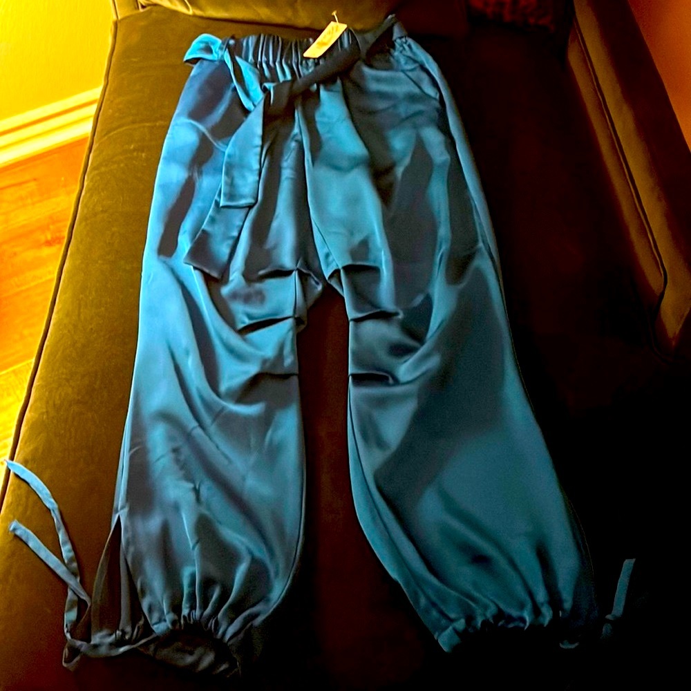 NWT satin pants
